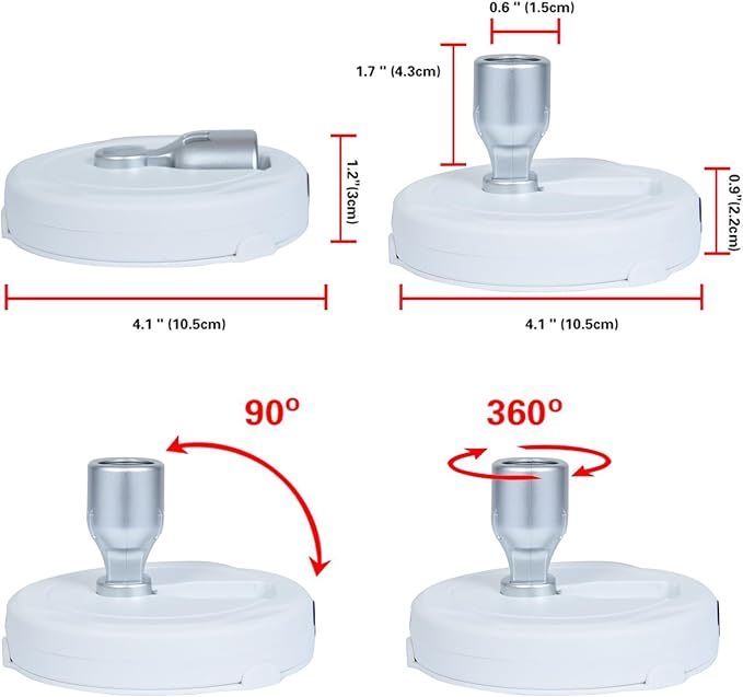 HAMVIDNE LED Spotlight, Battery Operated Picture Lights, Uplighting Indoor