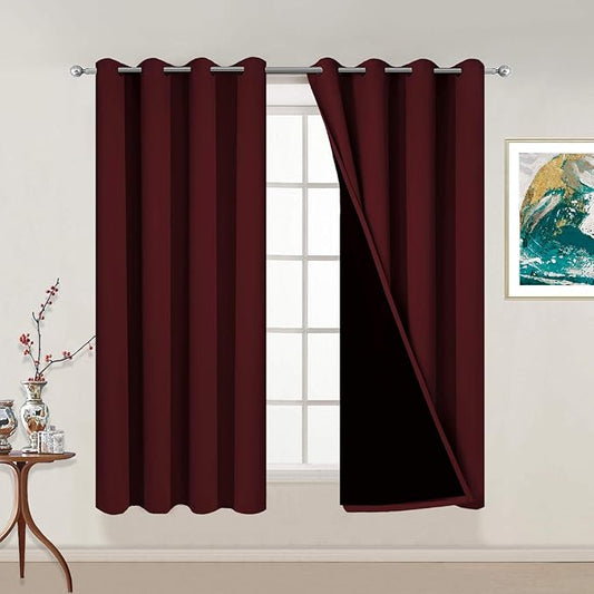 Yakamok Thermal Insulated 100% Blackout Curtains