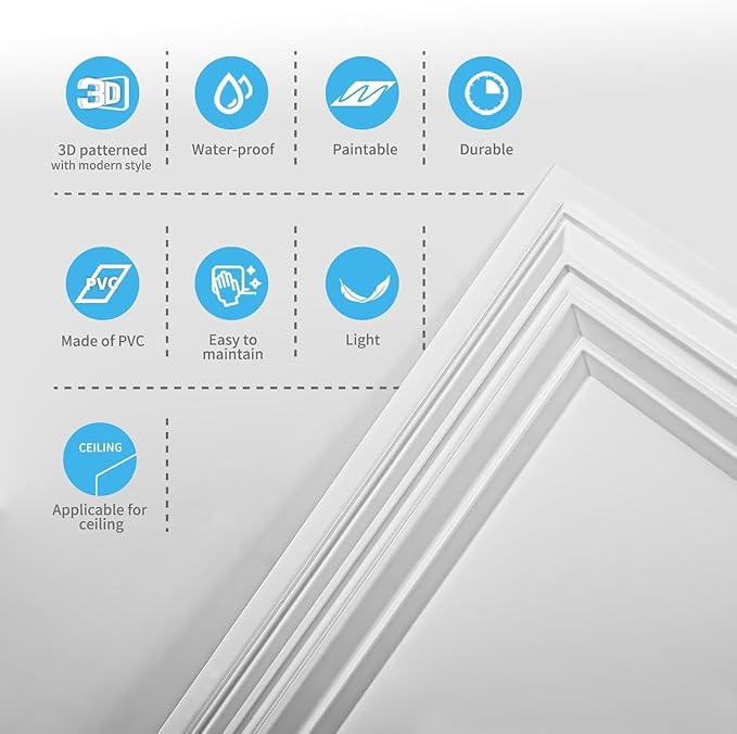 Art3d 12-Pack Drop Relief Ceiling Tiles