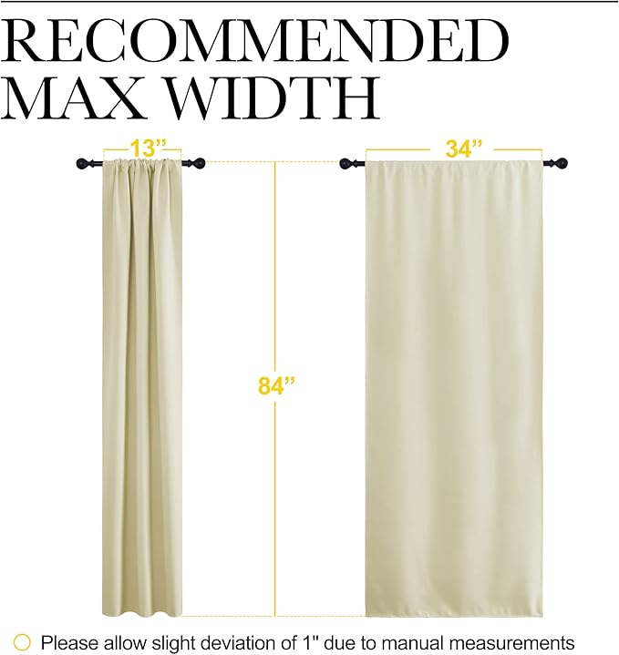 NICETOWN Room Darkening Curtains