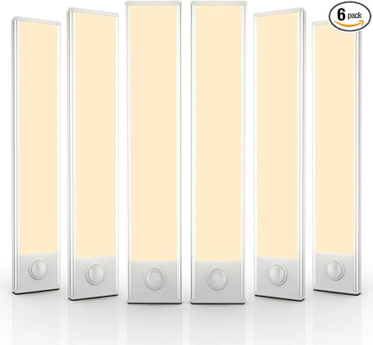 6 Pack Under Cabinet Lights Wireless, 40 LED Motion Sensor Light Indoor