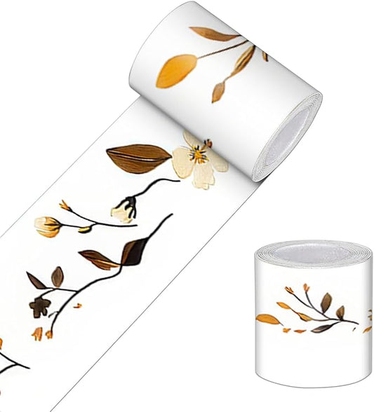HOMETITUTE Wallpaper Border 4x196 Inch Peel and Stick Wall Border Wallpaper