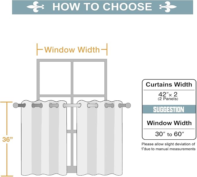 ChrisDowa Small Window Curtains