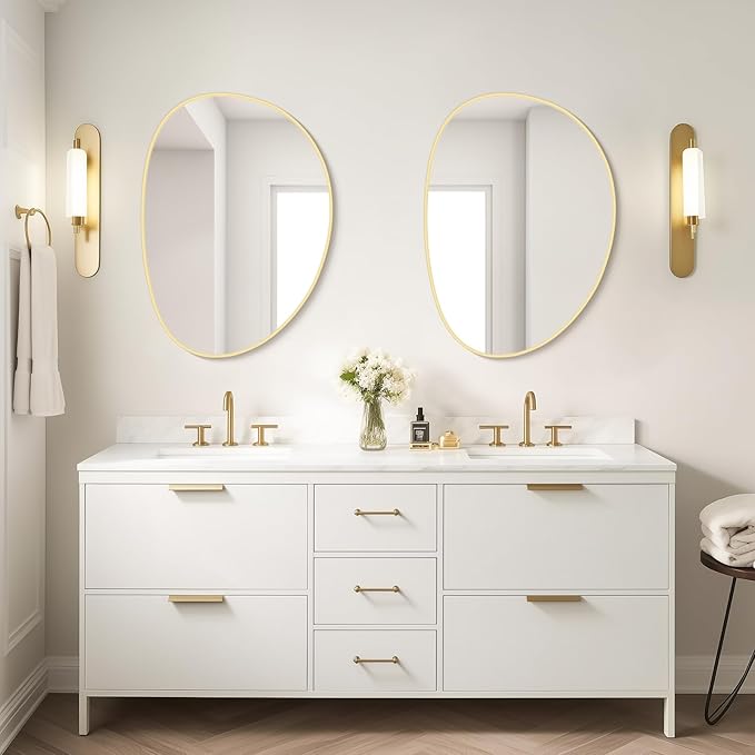 WallBeyond Irregular Wall Mirror, Asymmetrical Mirror Wall Mounted