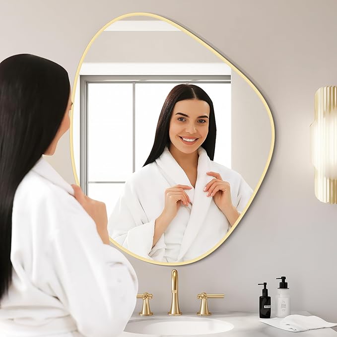 WallBeyond Asymmetrical Mirror, Irregular Wall Mirror