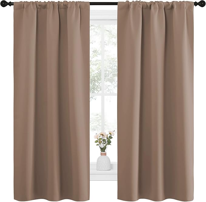 NICETOWN Kitchen Window Blackout Curtains