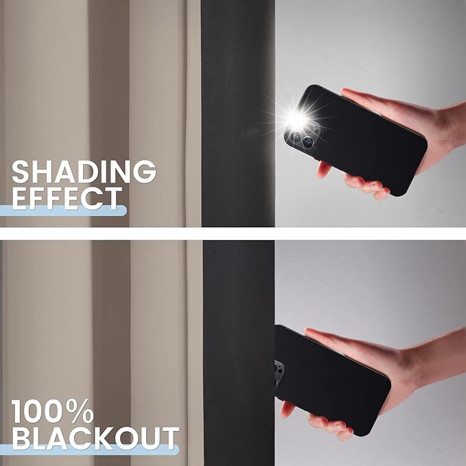 SimpleHome 100% Blackout Curtains