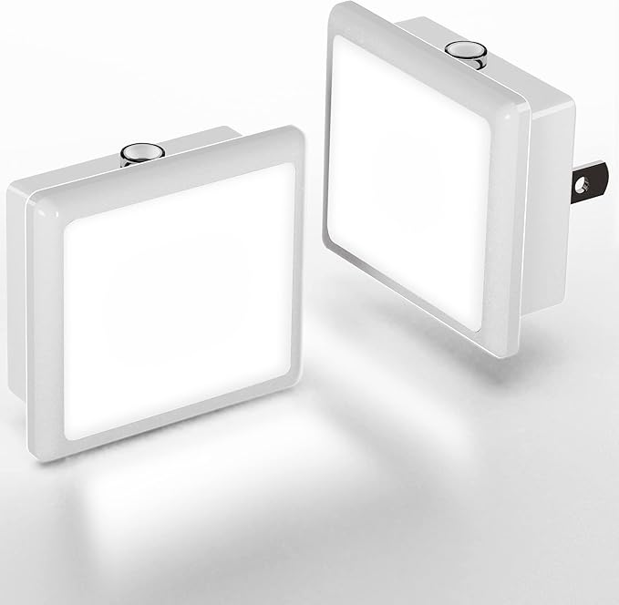 L LOHAS LED Night Lights Plug into Wall 2-Pack, 0.3W Plug in Night Light