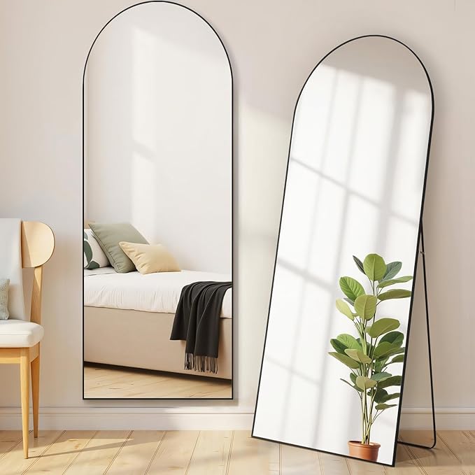 Arched Mirror Full Length, Upgraded 21"x64" Body Wall Mirrors