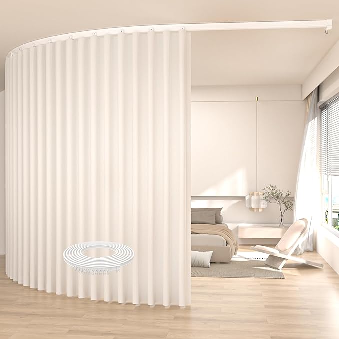 Room Divider Blackout Curtains Extra Wide Ceiling Mounted Curtains Track Sets