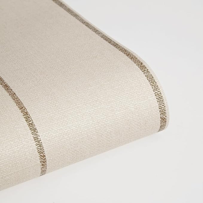 Tempaper x Pure Salt Textured Cocoa Bursa Stripe Removable Peel and Stick