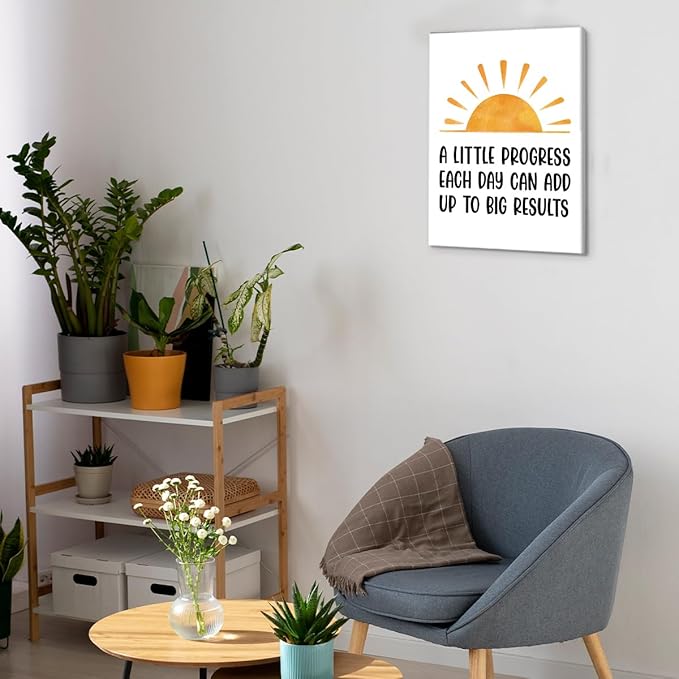 Inspirational Office Wall Art Decor, Motivational Add Up to Big Results
