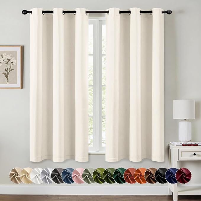 MIULEE Blackout Curtains for Bedroom Living Room 2 Panels, Thermal Insulated