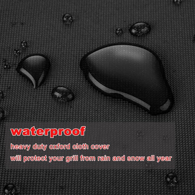 Grill Cover, Large 75-Inch Heavy Duty Waterproof UV Resistant BBQ Grill Cover for Outdoor Grill, Fit for Nexgrill Brinkmann Weber Char-Broil and More
