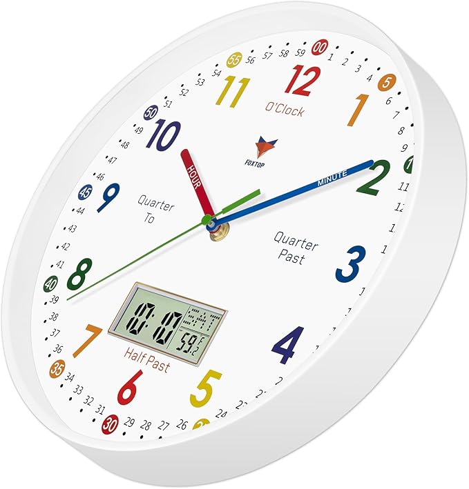 Foxtop Digital and Analog Learning Clock