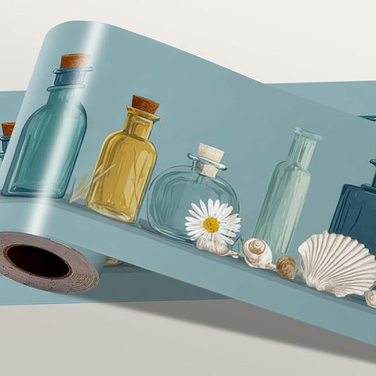 Coastal Wallpaper Border 196x4 Inch Peel and Stick Wall Border Self Adhesive