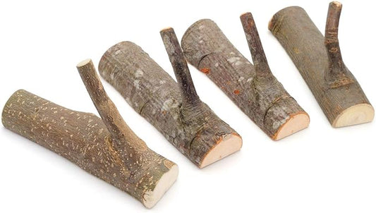 YANGQIHOME Pack of 4, Vintage Real Wood Tree Branch Wall Hook, Farmhouse Rustic