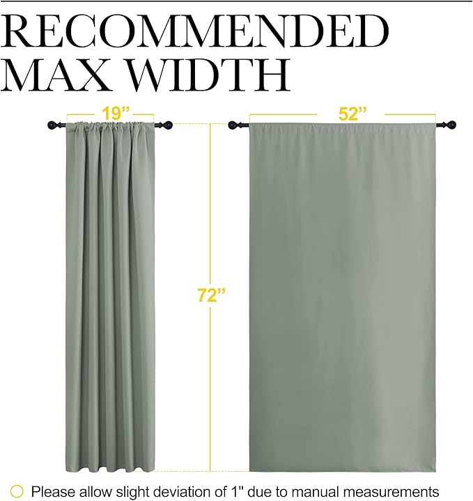 NICETOWN Window Curtains Blackout Drapes