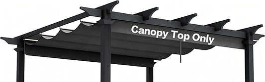 Pergola Shade Cover Replacement Canopy Top Compatible with Home Depot Hampton Bay Pergola Model #GFM00467F - Gray(Canopy Top Only)