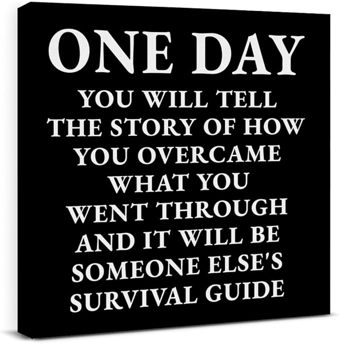 Inspirational Quotes Wall Art Decor, Motivational Success Canvas Painting