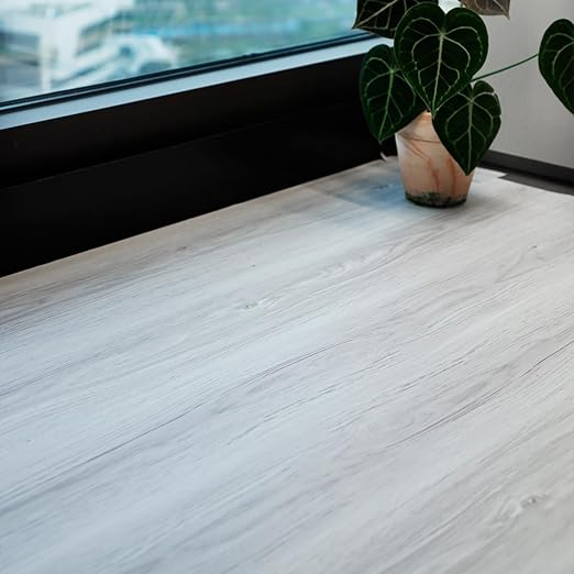 Wood Grain Peel and Stick Floor Tiles – 11.8” Width, Full Roll Length of 590" –