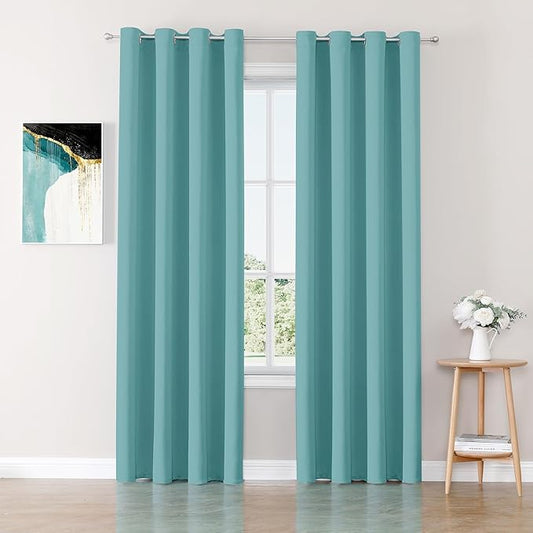 ChrisDowa Blackout Curtains 102 inches Long