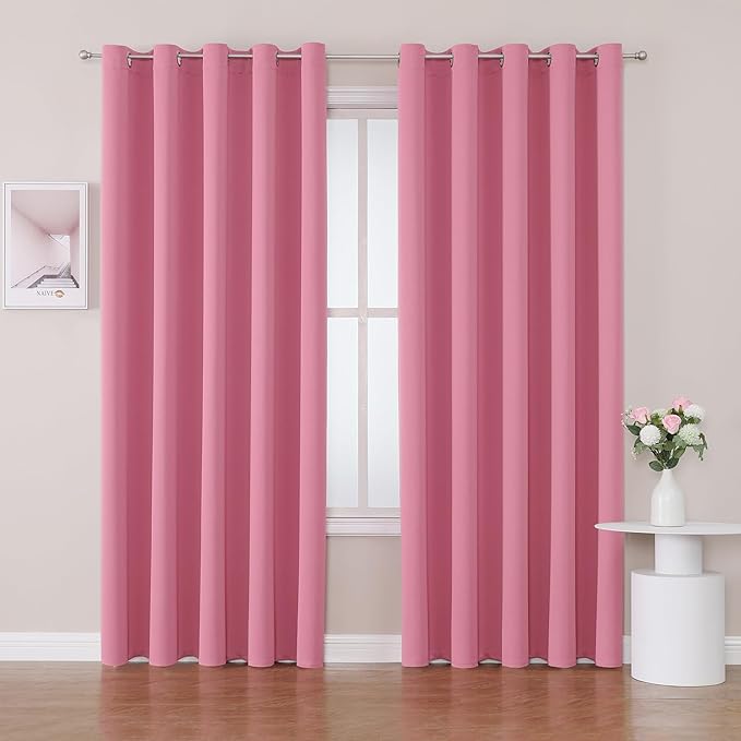 ChrisDowa Blackout Curtains 70 inches Wide