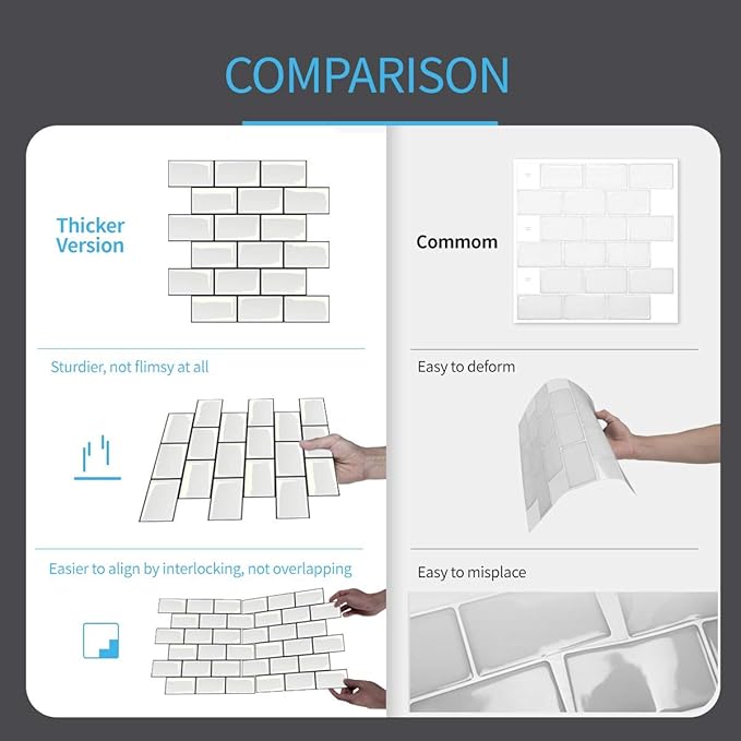 Art3d Peel and Stick Backsplash