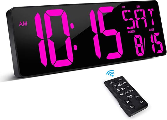 XREXS Large Digital Wall Clock