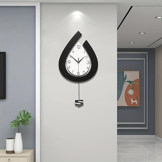 Large Wall Clock for Living Room Decor Big Pendulum Modern Wall Clock Silent