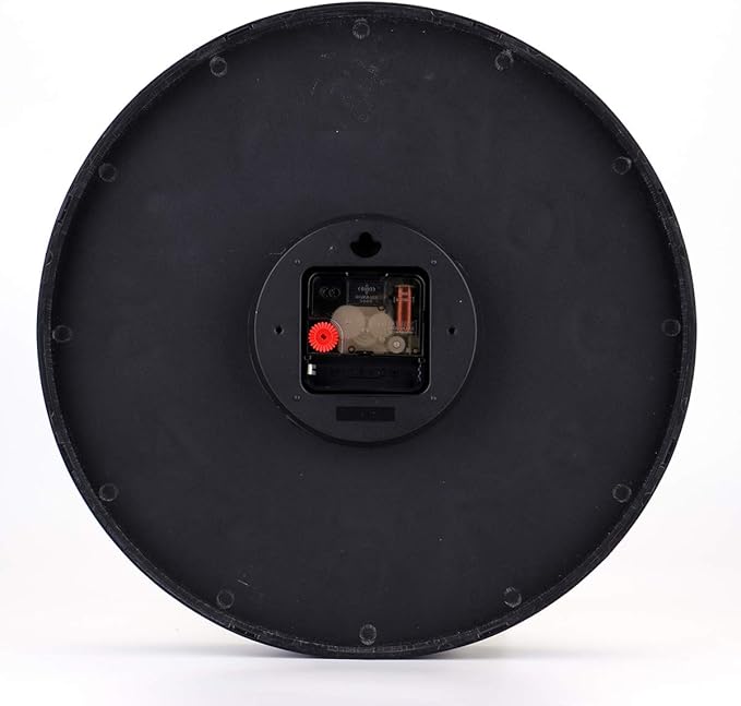 Foraineam 2 Pieces 12-Inch Wall Clock Silent Non Ticking Battery Operated