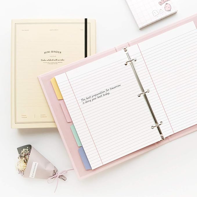 (3-Pack) A5 Filler Paper, 3 Hole Planner Refills, Organizer, Loose-leaf Binder Paper, Total 300 Sheets/600 Pages, Lined, 100gsm, White, 5.8 x 8.2 Inch, 3 Hole Filler Paper, Mini Binder Refill Inserts