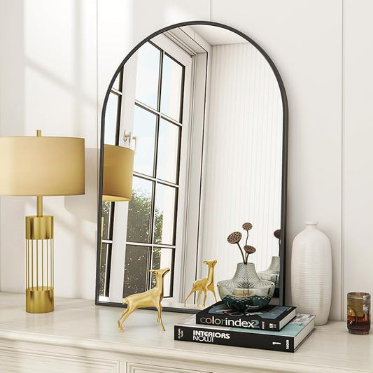 VooBang Arched Wall Mirror, 24 x 36 inch Arch Bathroom Mirror, Wall Mounted