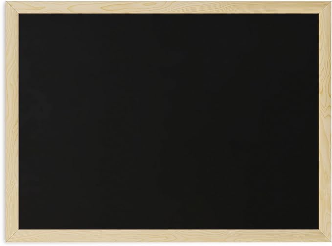 U Brands Chalkboard, Light Birch Wood Frame