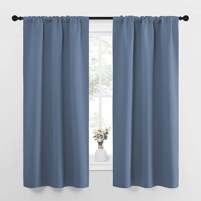 NICETOWN Bedroom Curtains, Home Decoration Solid Thermal Insulated Draperies &