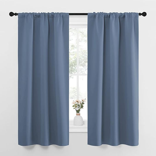 NICETOWN Bedroom Curtains, Home Decoration Solid Thermal Insulated Draperies &