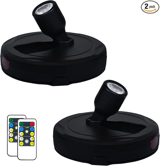 HAMVIDNE LED Spotlights, Battery Powered Picture Lights, Uplighting Indoor