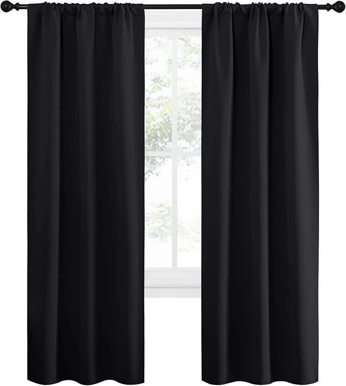 NICETOWN Halloween Black Out Curtain Panels