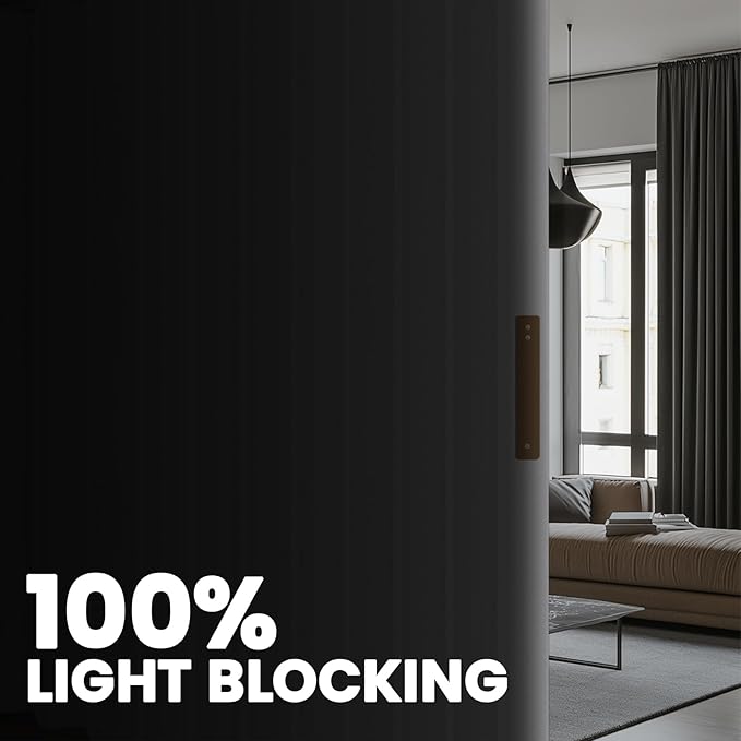 Room Divider Curtain Sets with Flexible Ceiling Track, Privacy Soundproof