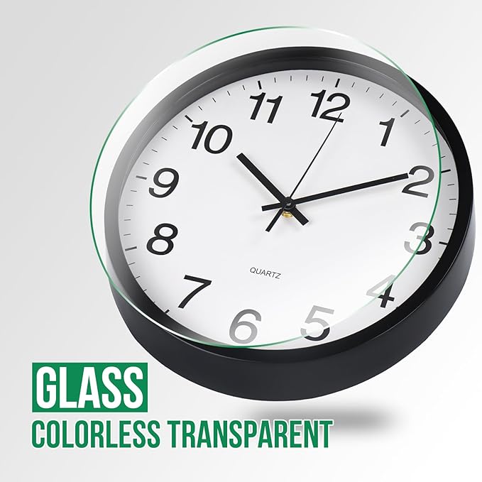 Wall Clock Non-Ticking Silent Quartz Movement Decor Clock Modern Simple Style