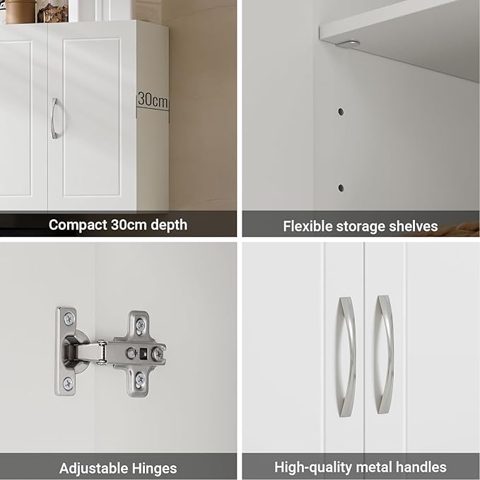 SoBuy Wall Cabinet Laundry Room, Medicine Cabinet