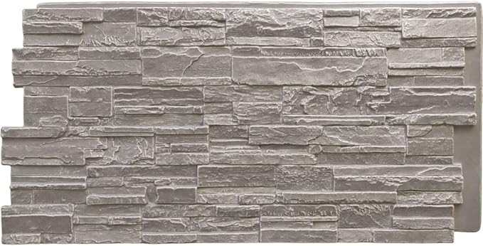 EverStone Cascade Faux Stone Panel, 48 5/8"W x 24 3/4"H x 1 1/4"D