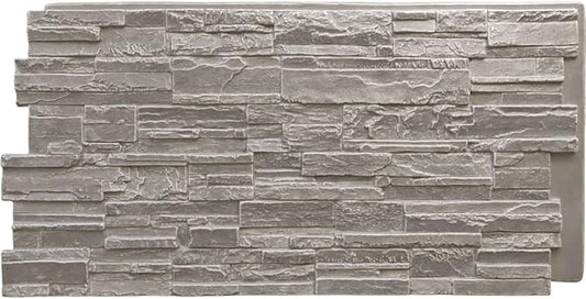EverStone Cascade Faux Stone Panel, 48 5/8"W x 24 3/4"H x 1 1/4"D