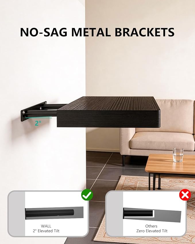 WALI Floating Shelves for Wall, 1 Tier Bathroom Storage Shelf Over Toilet