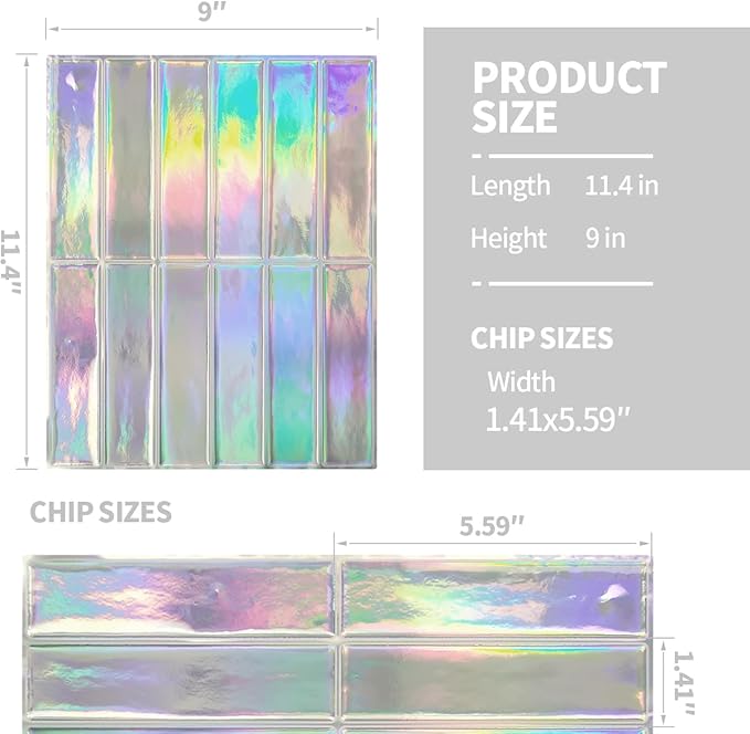 Peel and Stick Backsplash 3D Wall Tiles, Self-Adhesive, Oil Proof, Waterproof