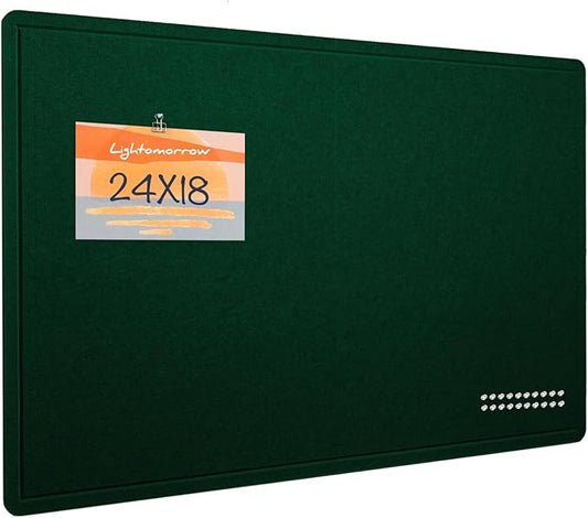 Bulletin Board, 24 x 18 inches Felt Board Decorative Pin Board, Cork Board