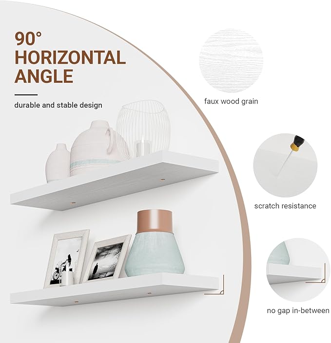 Heimlove 32 Inch Floating Shelves