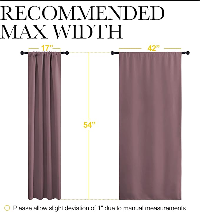 NICETOWN Kitchen Curtains, Short Blackout Curtains & Drapes, Home Decoration