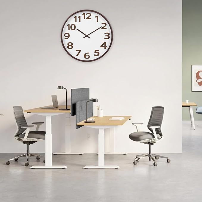 Modern Wood Farmhouse Wall Clock 16 Inch Large Vintage Wall Clocks Battery