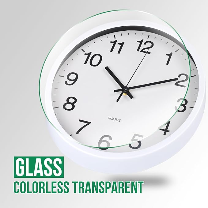 Wall Clock Non-Ticking Silent Quartz Movement Decor Clock Modern Simple Style